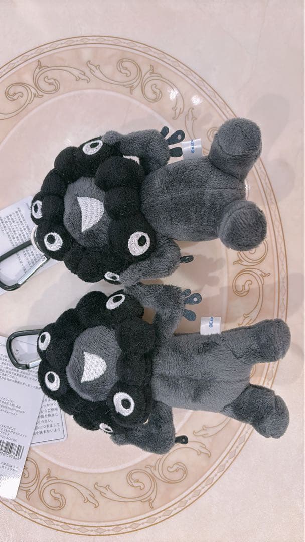 黒ミャクミャク(立ち・座りセット) カラビナ、タグ付き　新品未使用