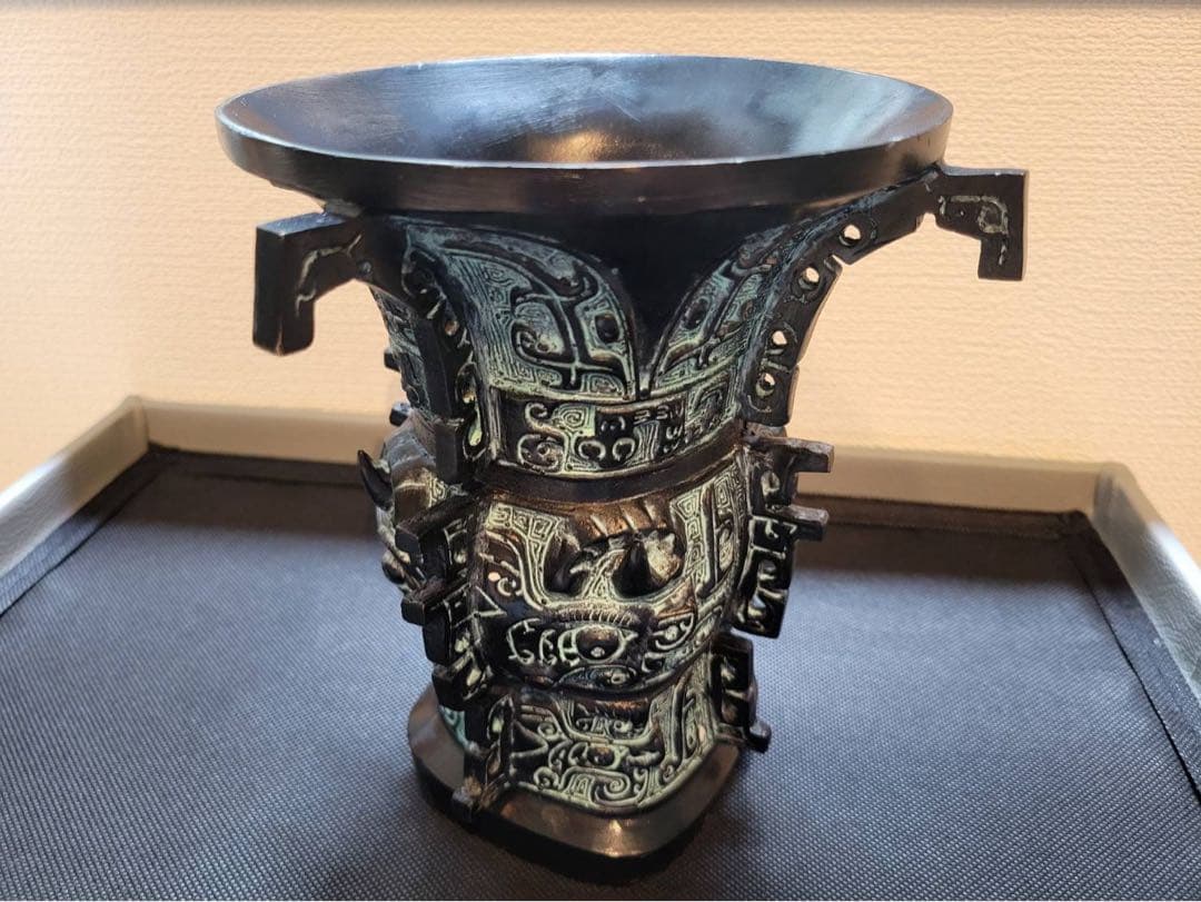 鼎-青銅器レプリカ置物