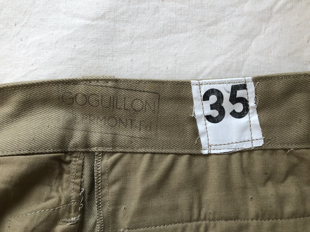 1950S 60S 未使用 デッド フランス軍 実物 M52 チノパンツ