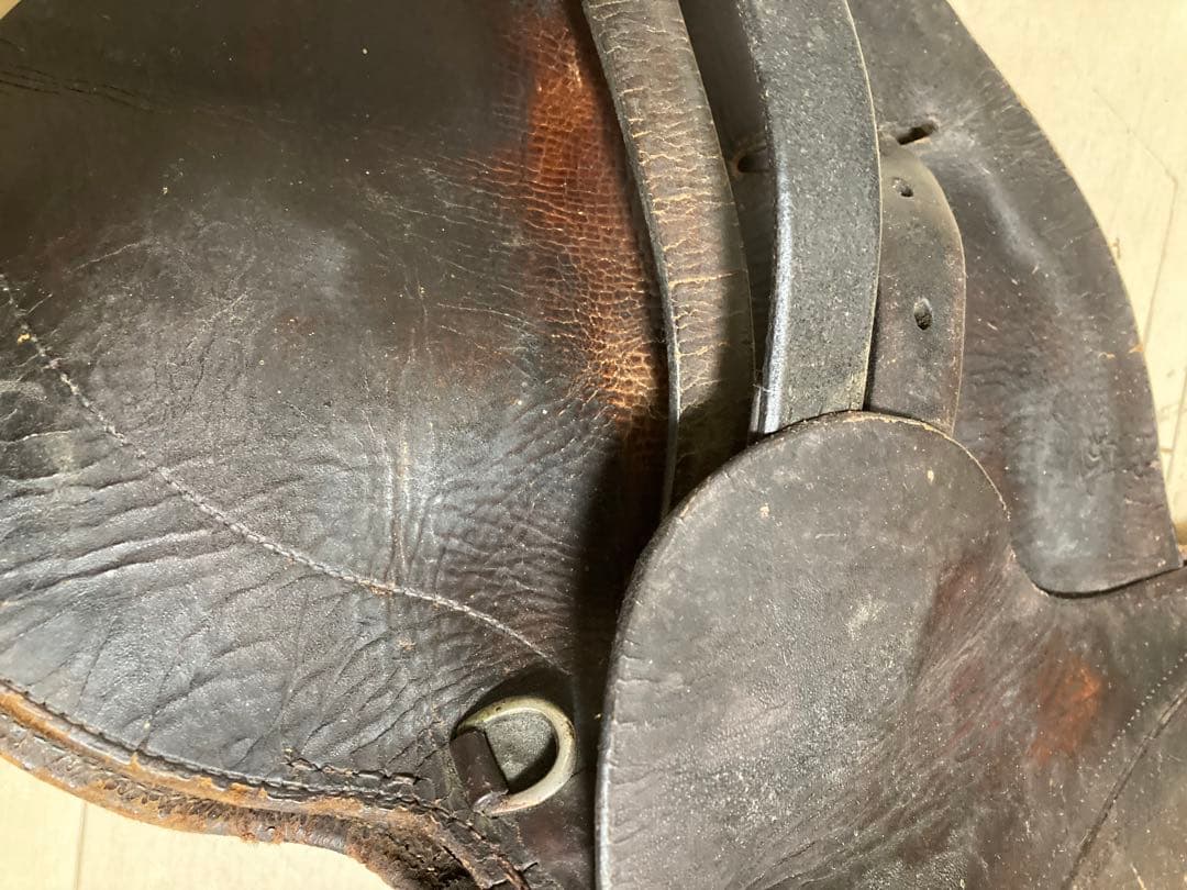 アンティーク　馬場鞍馬具　ポニー用年代物　二つセット