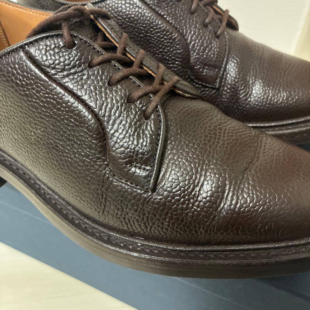 トリッカーズ　ロバート　プレーントゥ　グレインレザー　ブラウン　UK6.0