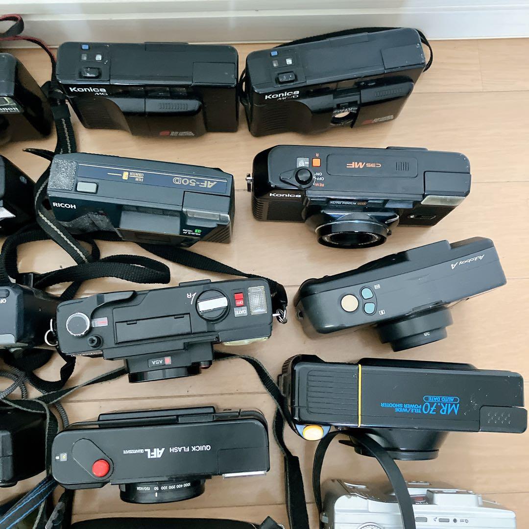 【ジャンク】フィルムカメラ 30台セット まとめCanon等　コンパクトカメラ