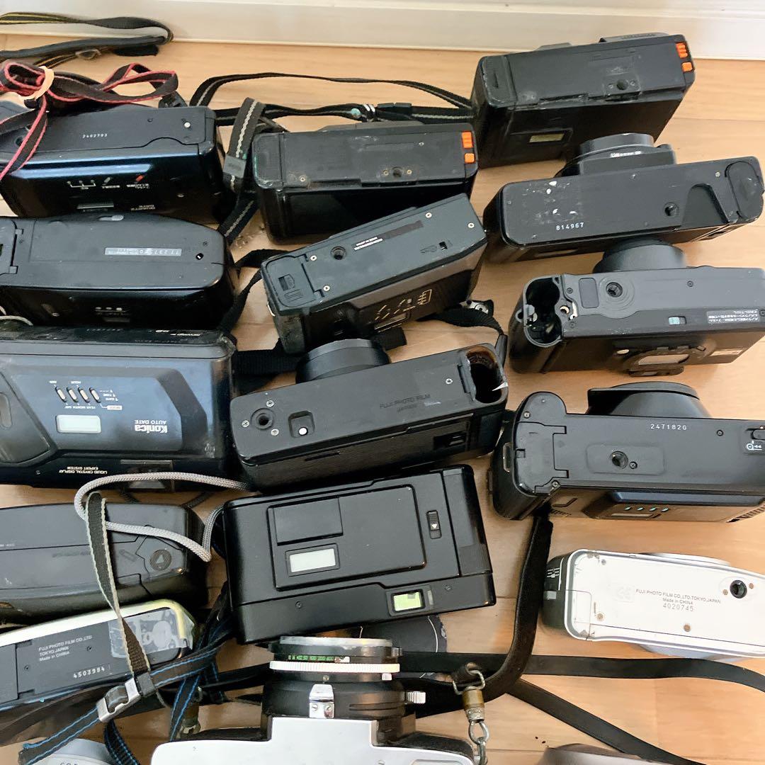 【ジャンク】フィルムカメラ 30台セット まとめCanon等　コンパクトカメラ