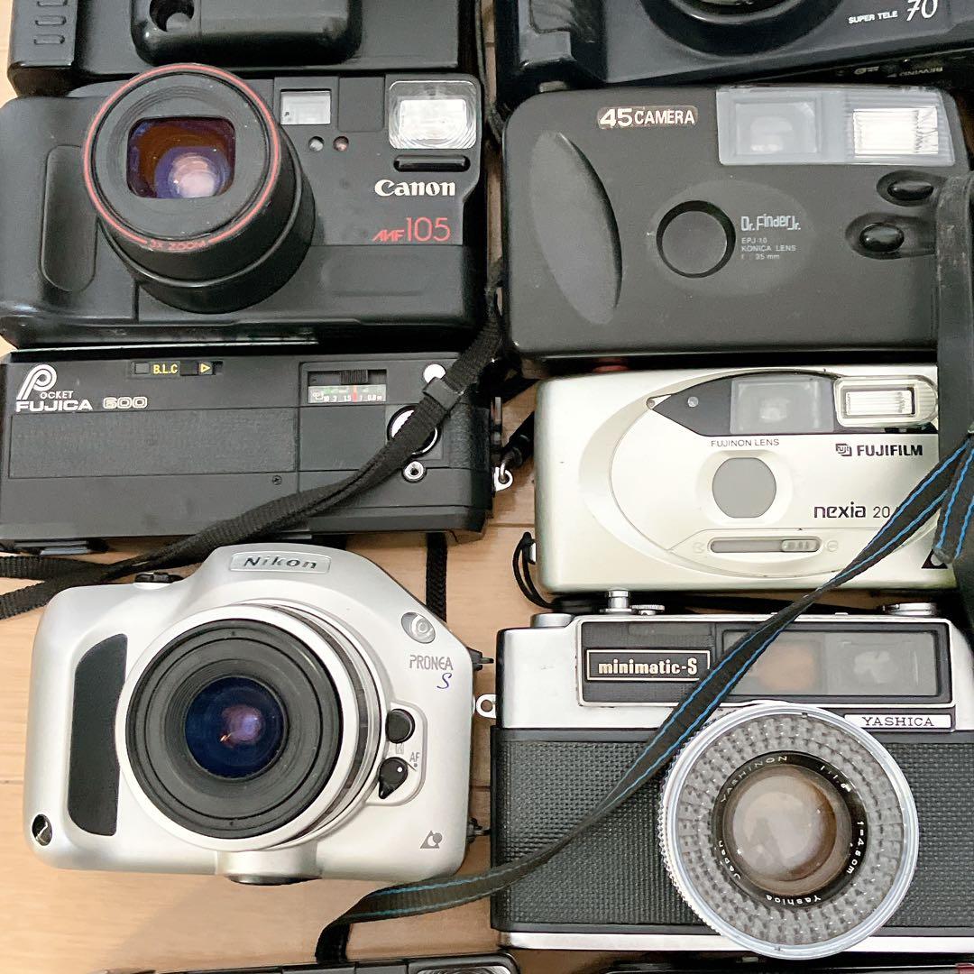 【ジャンク】フィルムカメラ 30台セット まとめCanon等　コンパクトカメラ