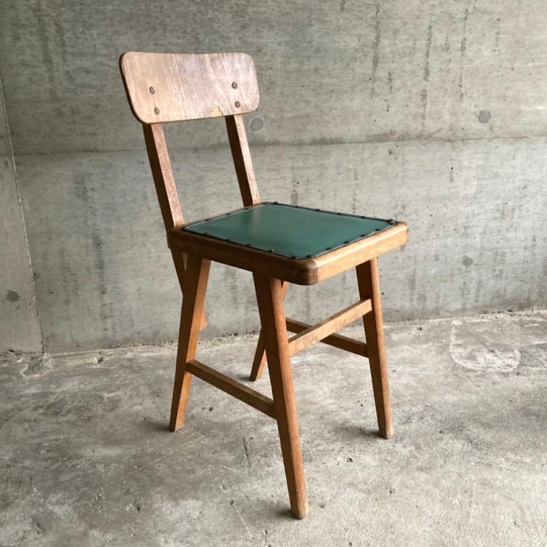 オールドマルニ チェア 椅子 背もたれ 木製 家具 レトロ ヴィンテージ