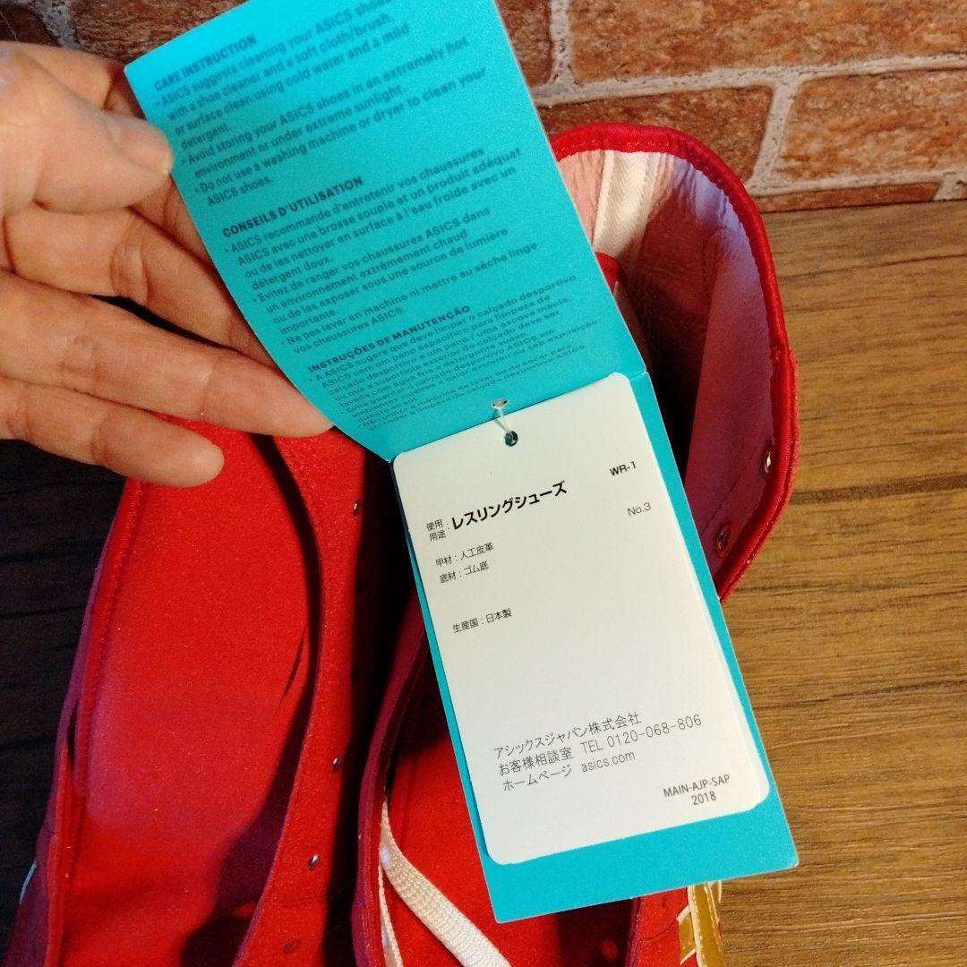 アシックス レスリングシューズ レッド EX-EO (TWR900) #548