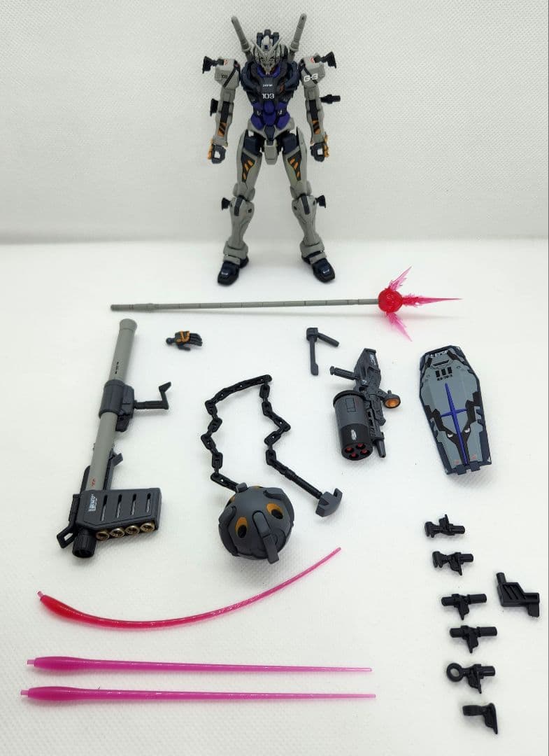 赤いガンダム　G3カラー　ジークアクス HG GQuuuuuuX 塗装　完成品