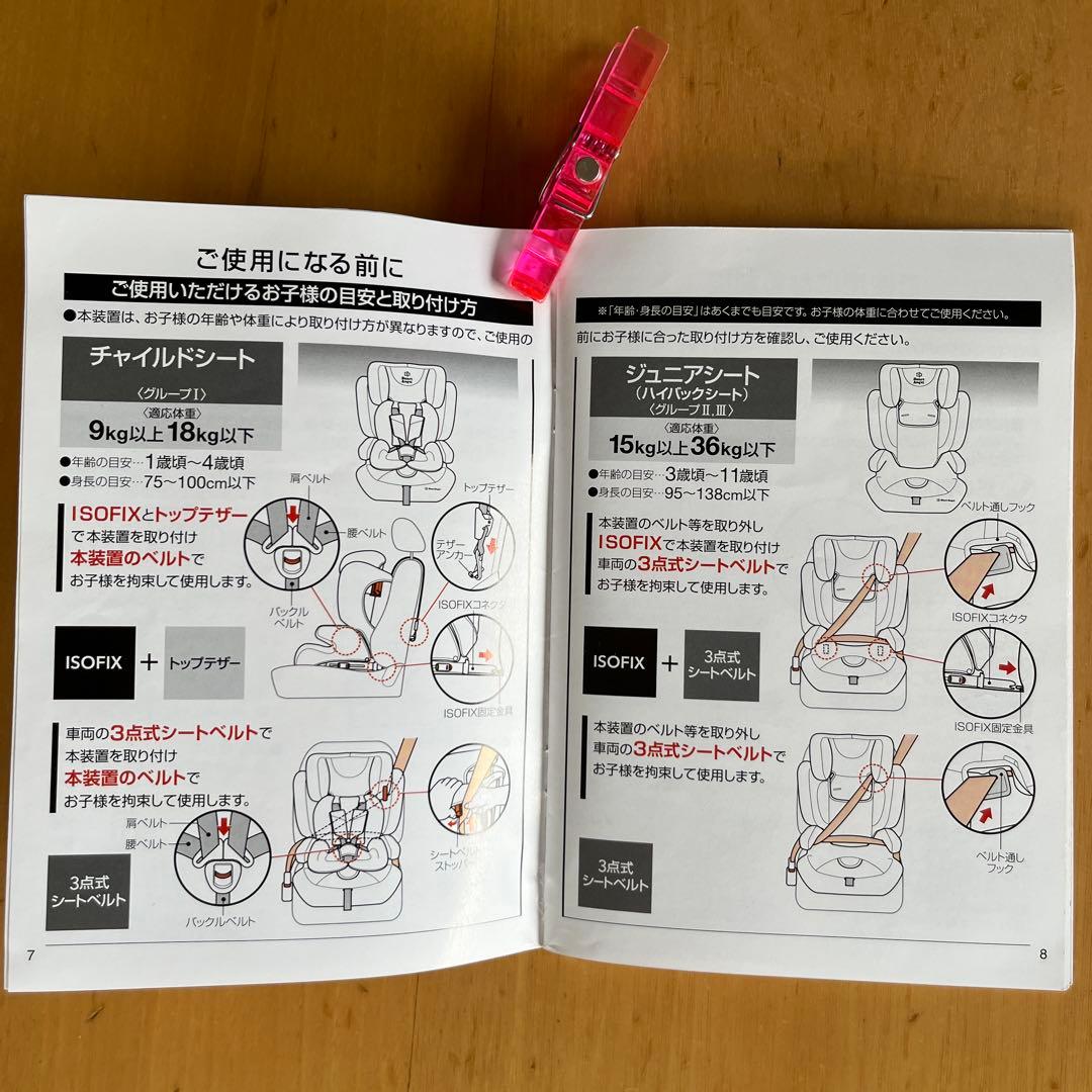 西松屋ハーネスジュニア チャイルドシート ジュニアシート ISOFIX