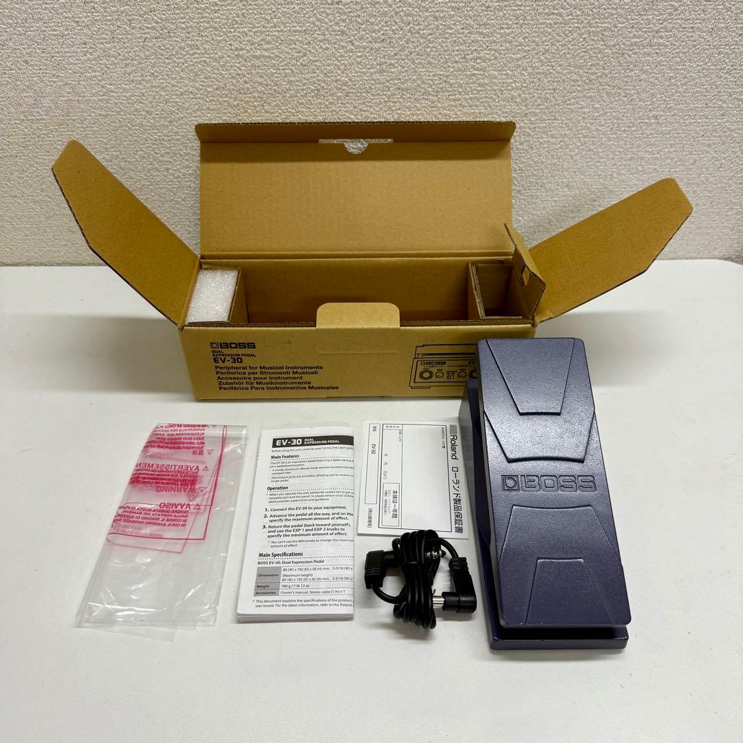 BOSS EV-30 Dual Expression Pedal 付属品完備