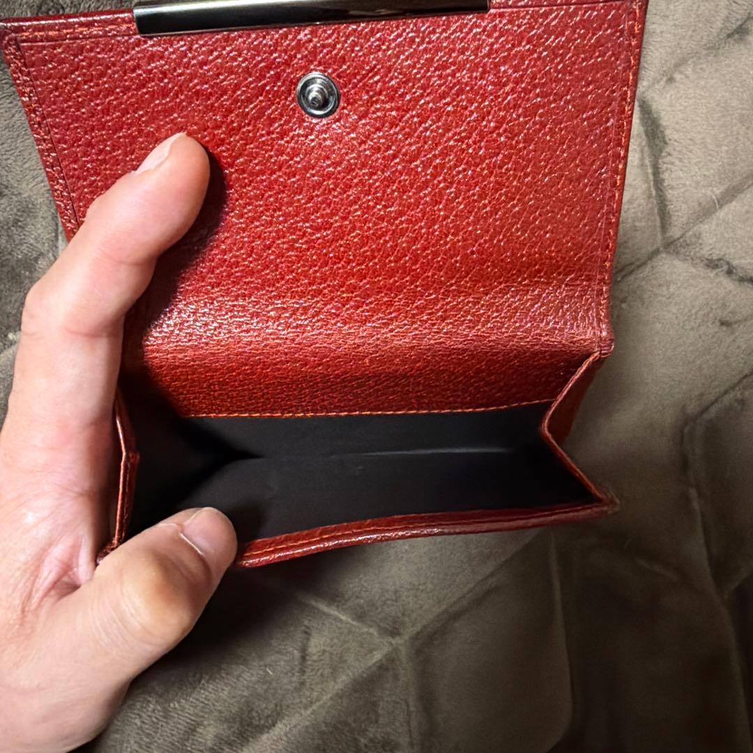 GUCCI 二つ折り財布 レッド