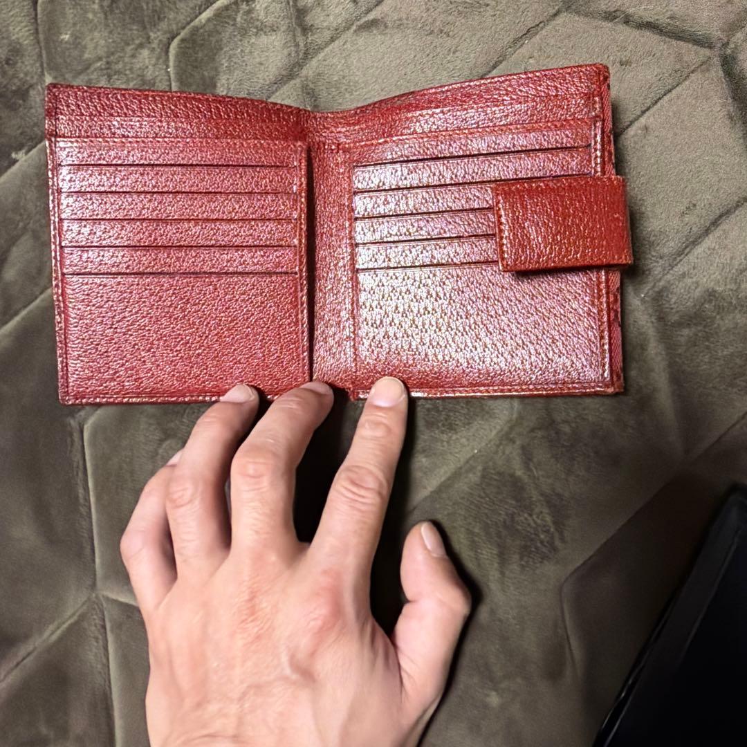 GUCCI 二つ折り財布 レッド