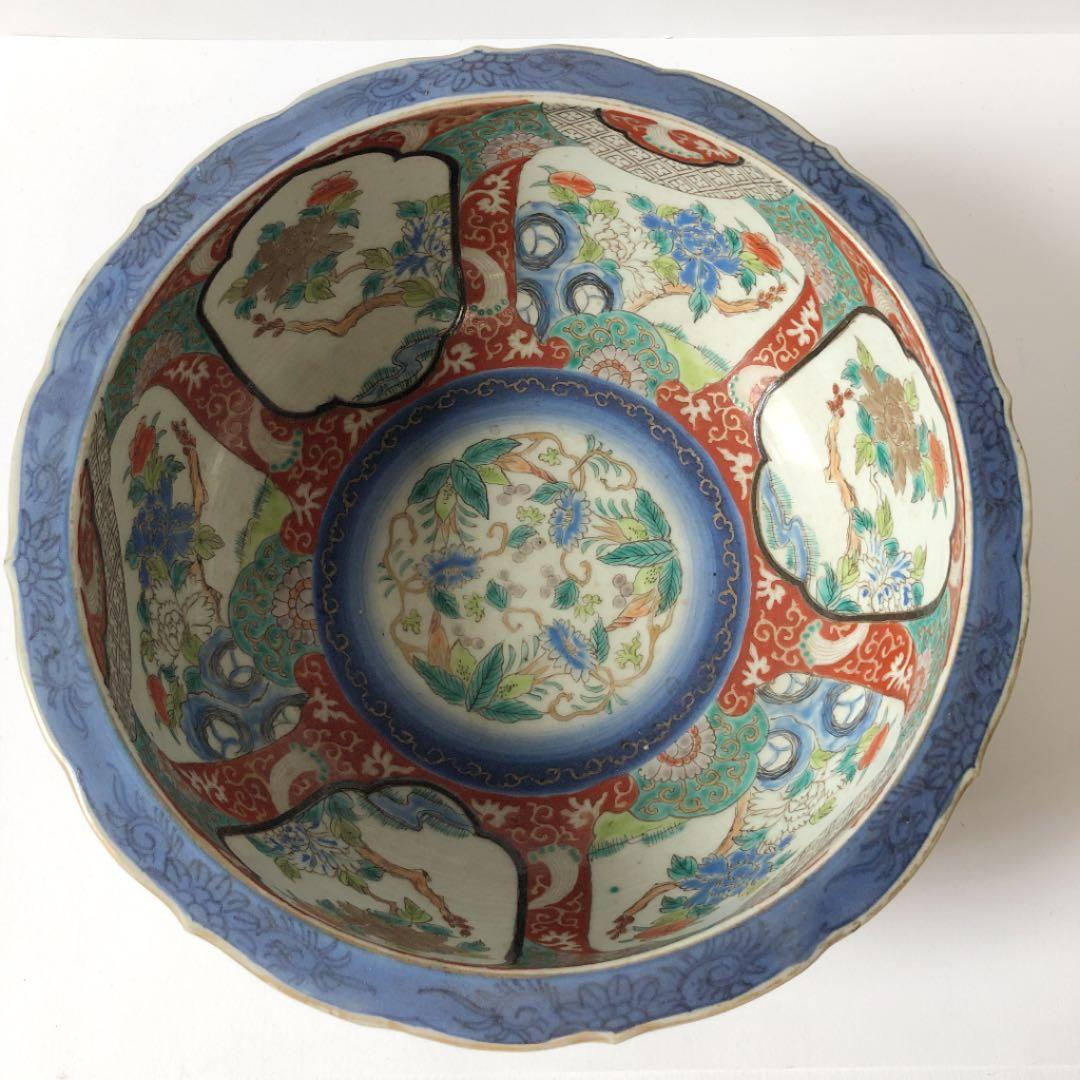 伊万里 大鉢 牡丹柄