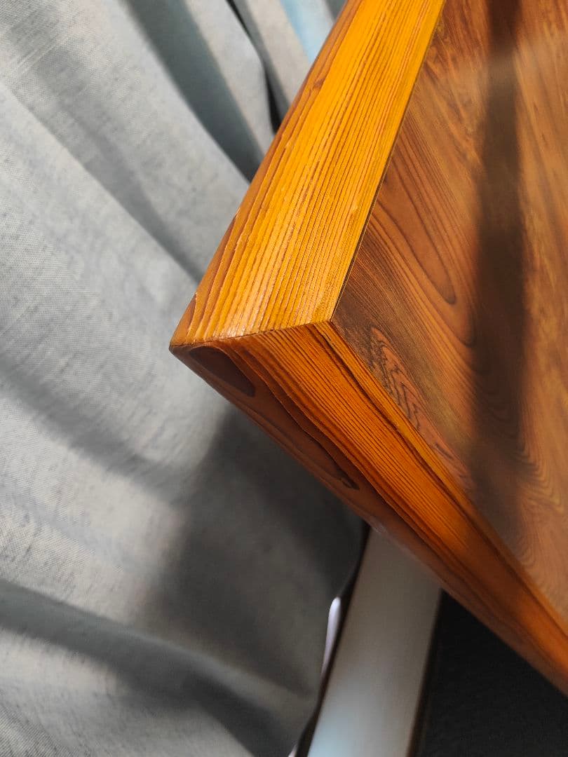 折りたたみテーブル　木目　アンティーク　机　座卓　天板美品