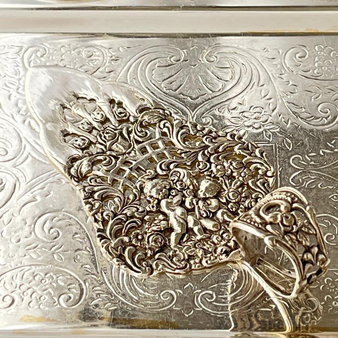 【 Bodemer】 薔薇と天童のケーキサーバー【純銀】11.5cm