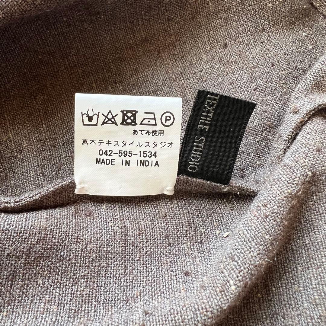 糸糸糸 MAKI TEXTILE STUDIO コットン シルク混ワイドパンツ