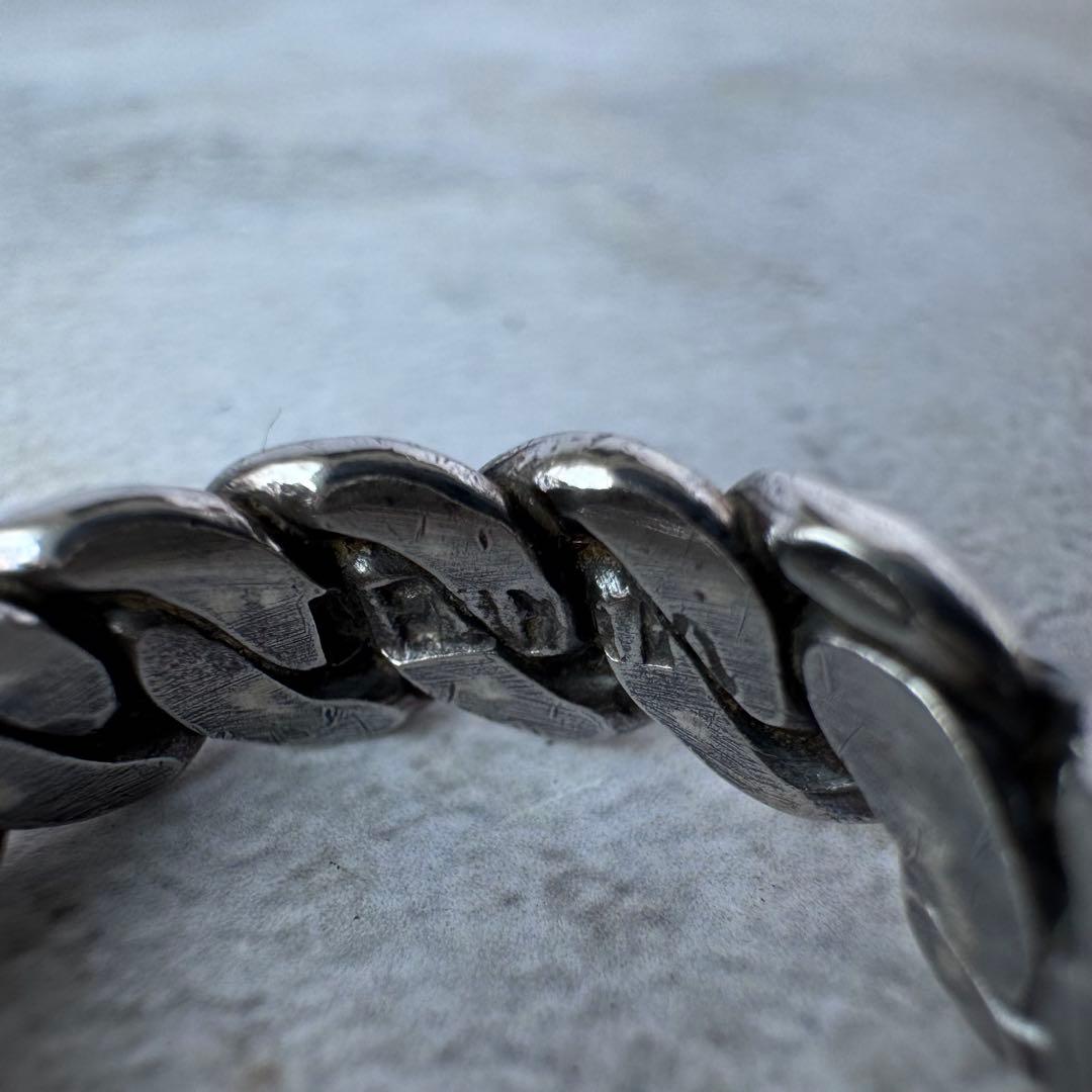 ヴィンテージ ウーブンロープバンドリング シルバー925 11号 メキシコ製