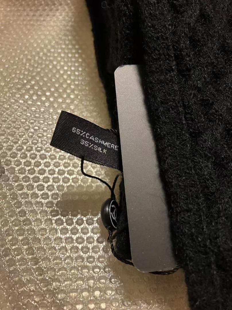 CCロゴ 黒 ニットマフラー ♡ 新品未使用