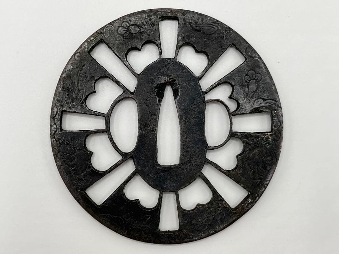 骨董　刀装具　鍔(つば) ①