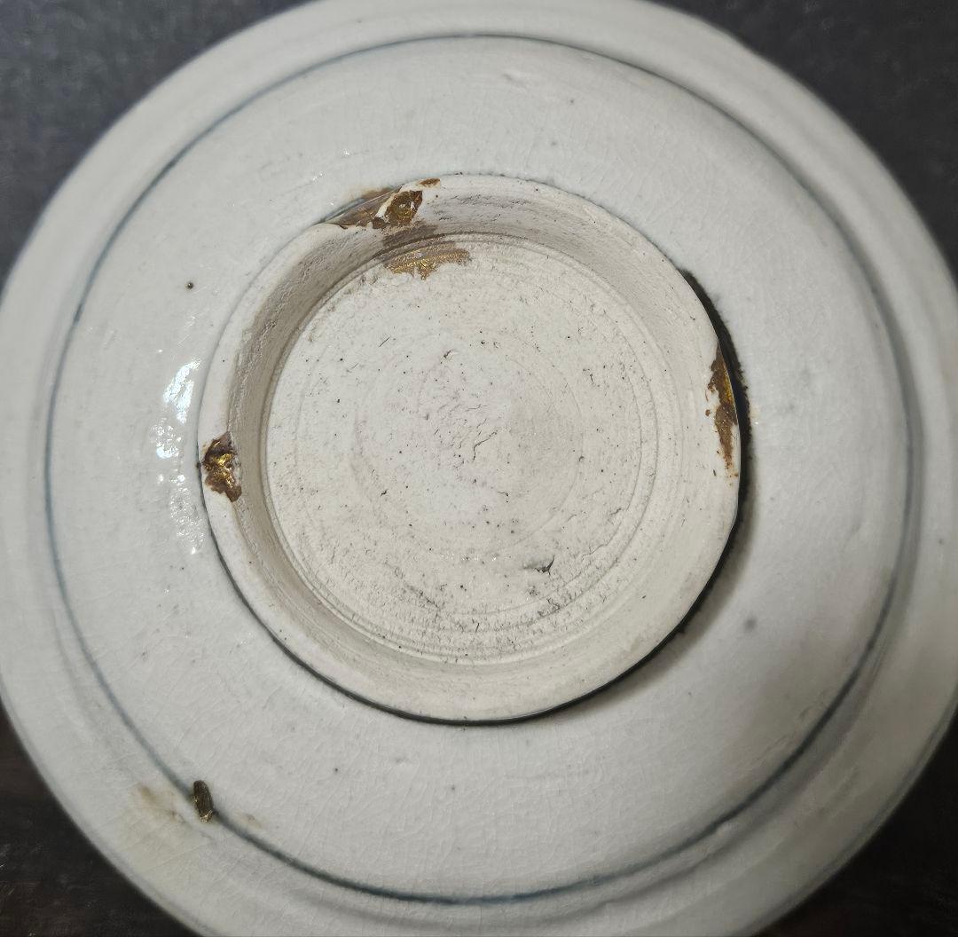 中国古美術　中国古陶磁器　南方系　 明代末期～清代初期　古染付　呉須皿　鳥の図皿