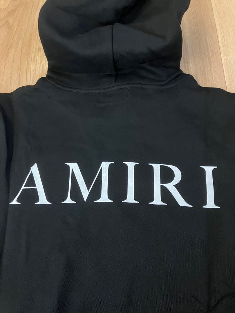AMIRIアミリ MA コアロゴ フーディパーカー 黒 サイズM 新品