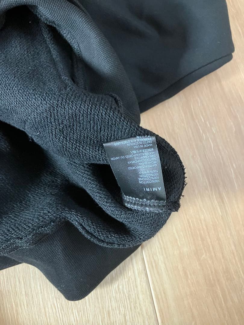 AMIRIアミリ MA コアロゴ フーディパーカー 黒 サイズM 新品