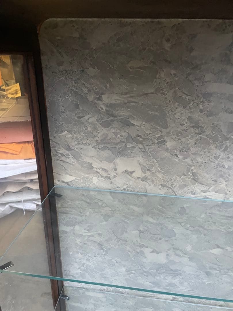 Kグラスキャビネット　マホガニー　キャビネット　キュリオケース