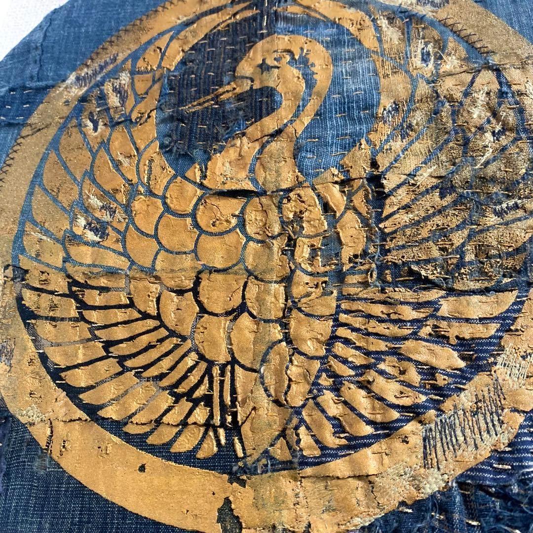 襤褸 アート 絵画 刺子 インディゴ 家紋 boro 刺し子 インディゴ ボロ