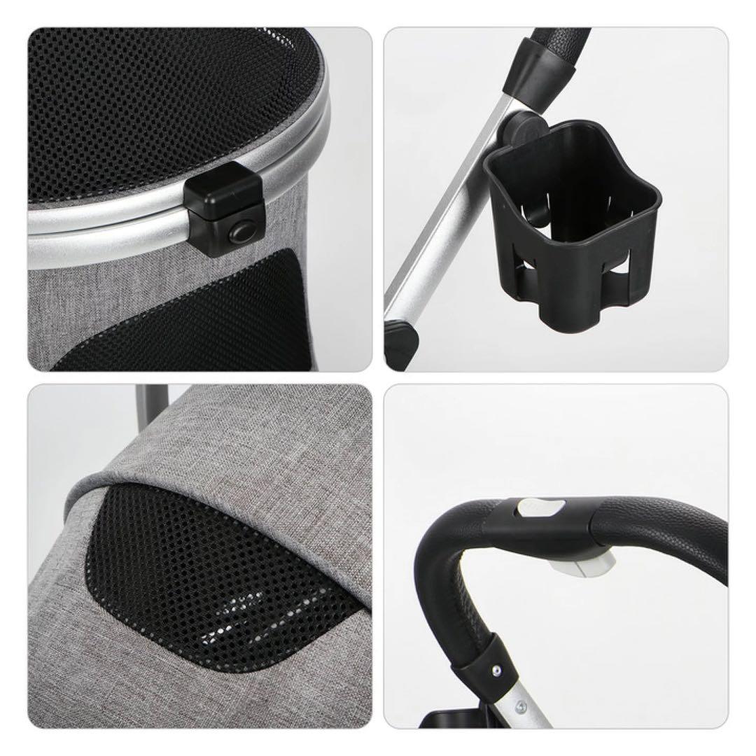 ★新品未開封★SKISOPGO 4輪ペットカート 分離型 対面式 折りたたみ式