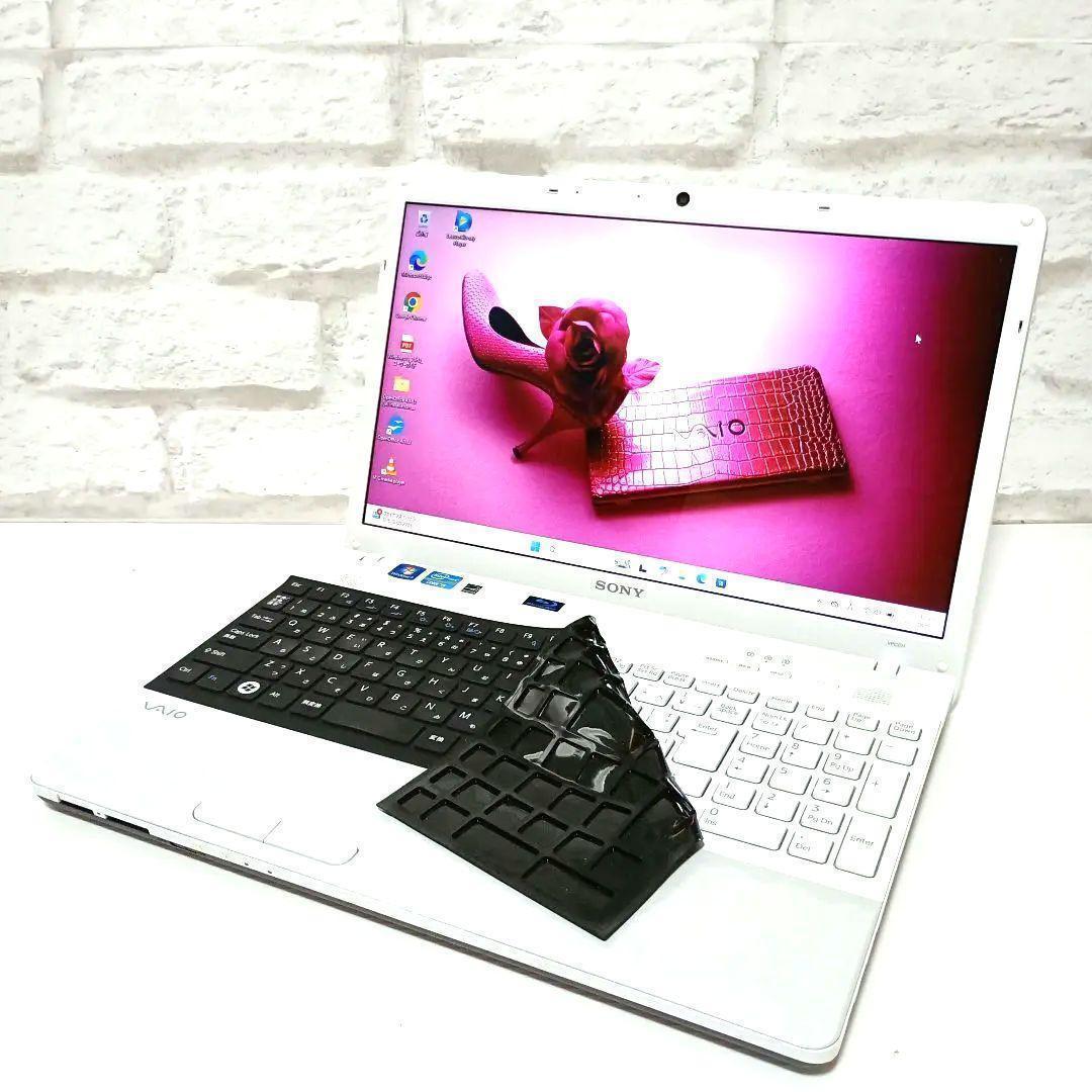 VAIO i5 新品SSD ブルーレイ バッテリー良好 キーボードカバー付