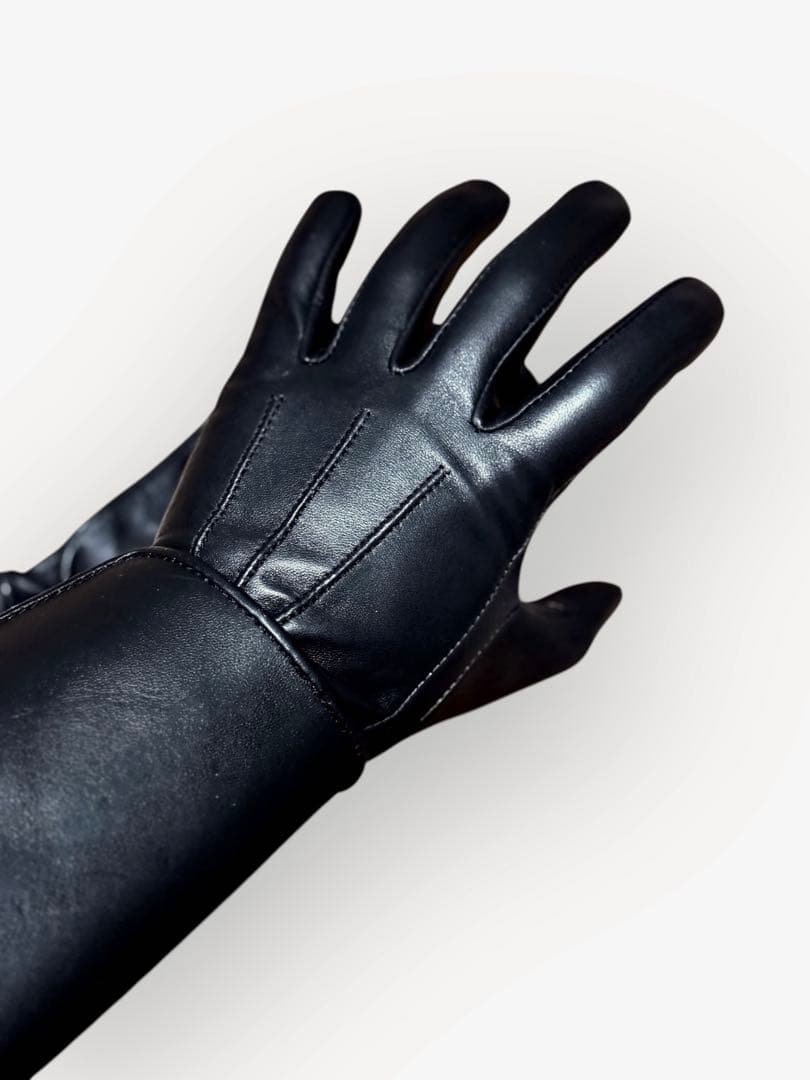 希少 レザーガントレットグローブ 革手袋 ロング