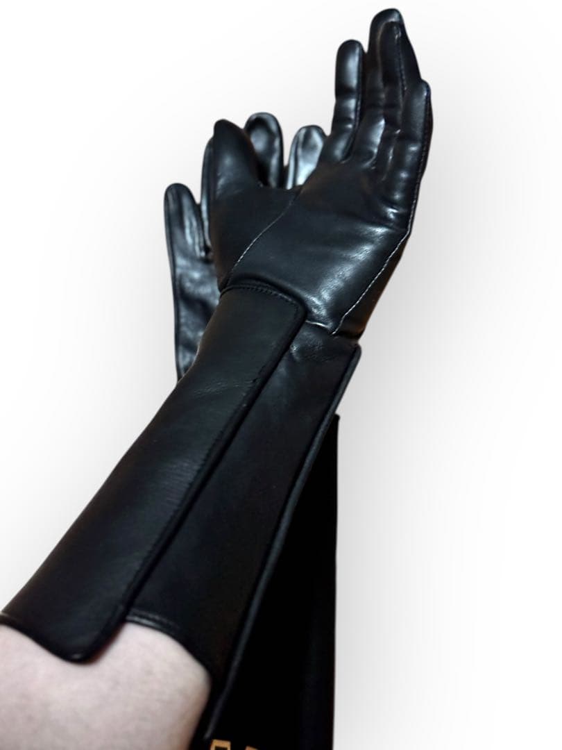 希少 レザーガントレットグローブ 革手袋 ロング