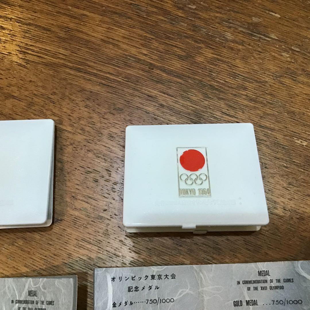 東京オリンピック記念メダル　金、銀、銅