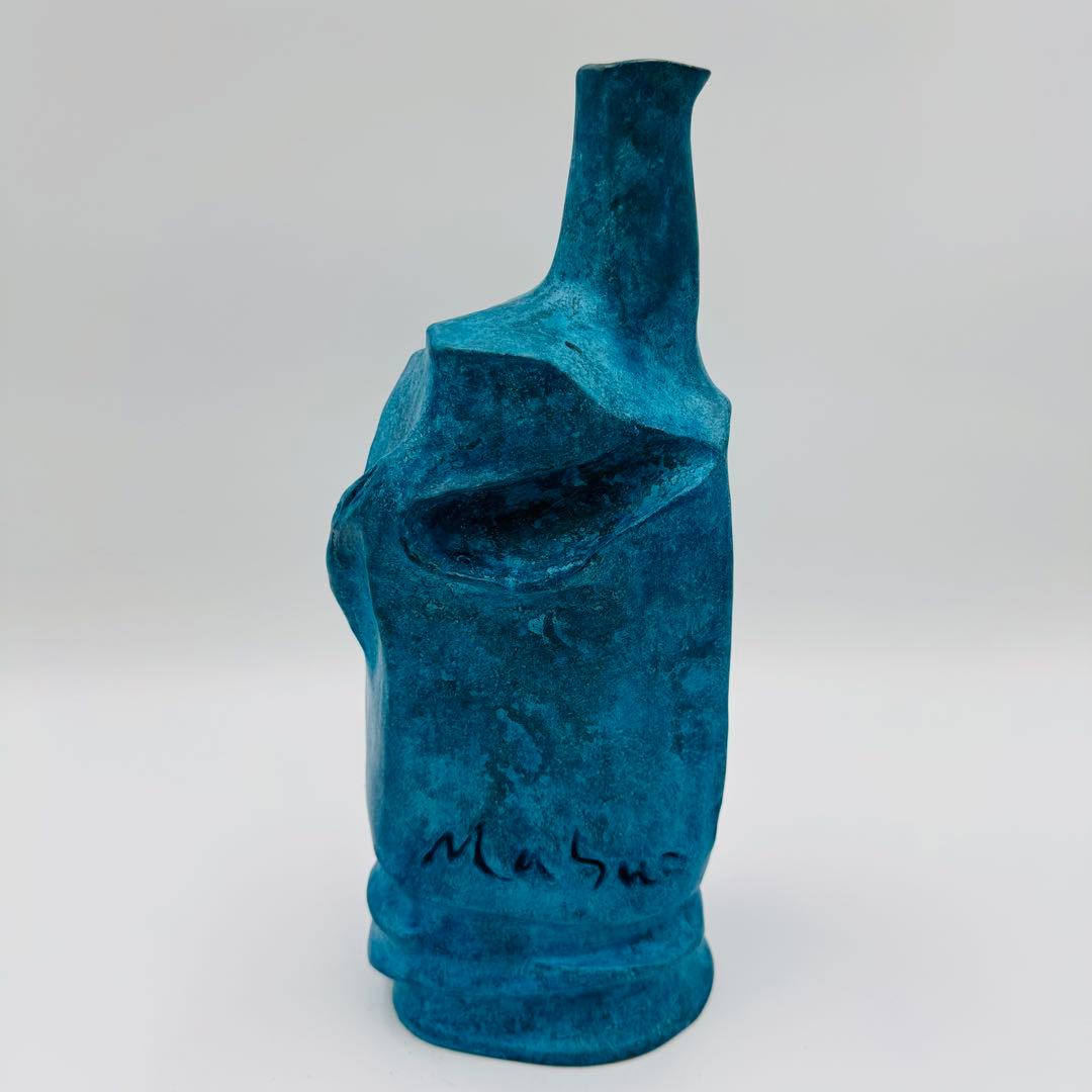 【池田満寿夫  ブロンズ花瓶『煌』　共箱】花器　骨董　アンティーク　インテリア