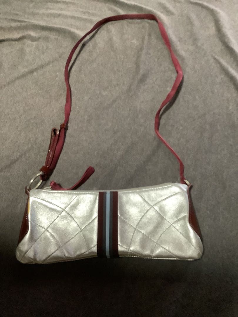 PRADA プラダ 希少 パーティバッグ ショルダー シルバー