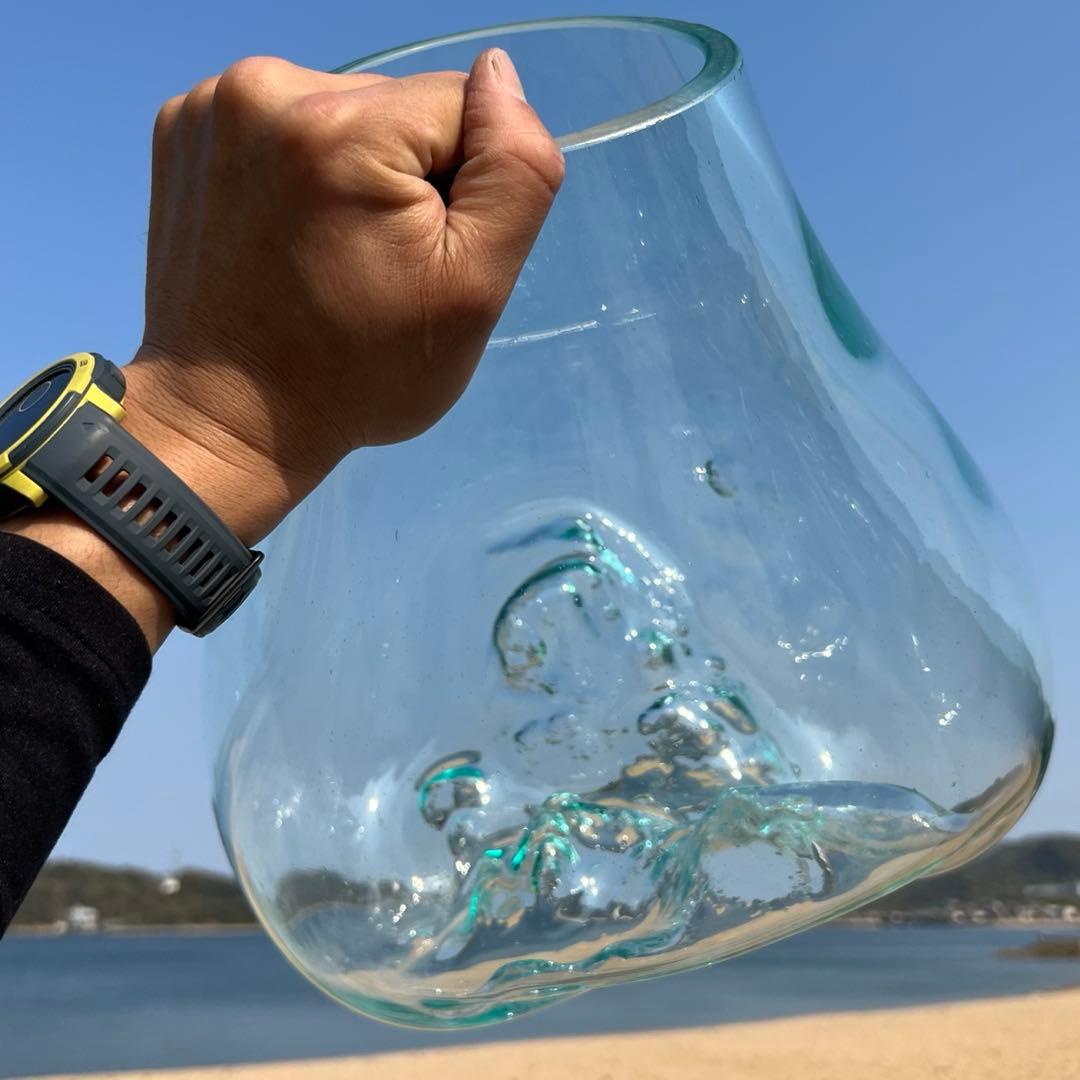 超超特大流木ガラスオブジェWB 花瓶 金魚鉢 水槽 苔リウム メダカ容器 超大型