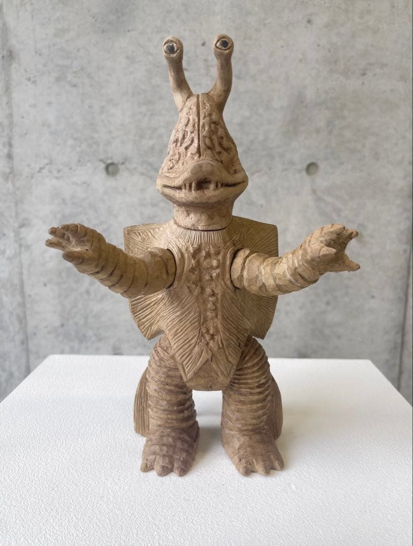 木彫　ガンダー ブルマァク マルサン ソフビ造形