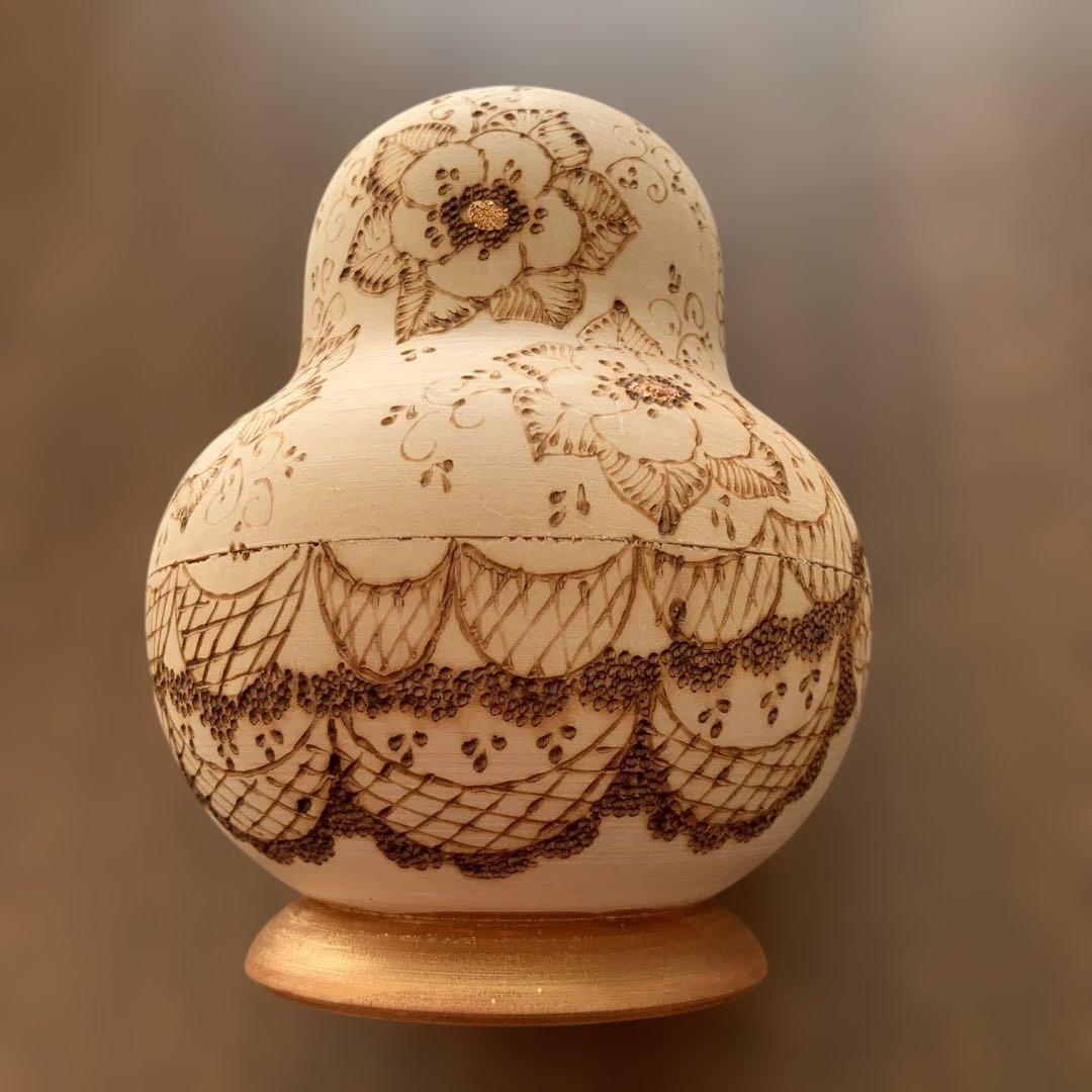 木製金彩使用⭐️マトリョーシカ⭐️全8体⭐️超美品