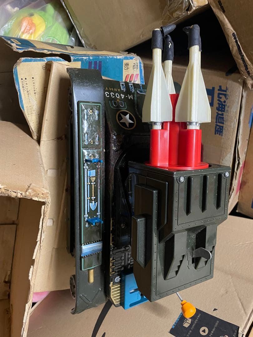 希少　ミサイルタンクMS33 ブリキ　箱付き　当時物