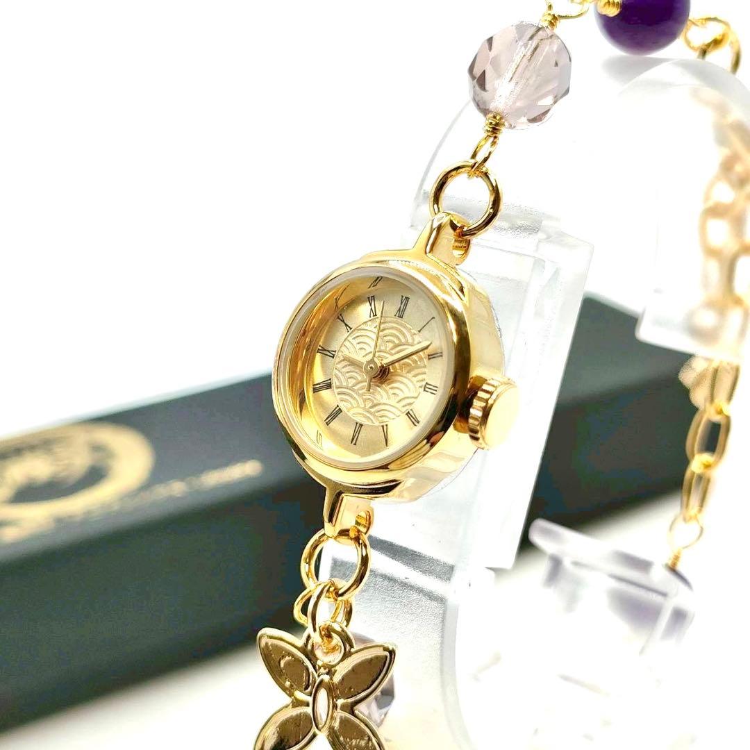 新品電池 稼働品 鬼滅の刃 胡蝶しのぶモデル ブレスレットウォッチ 腕時計