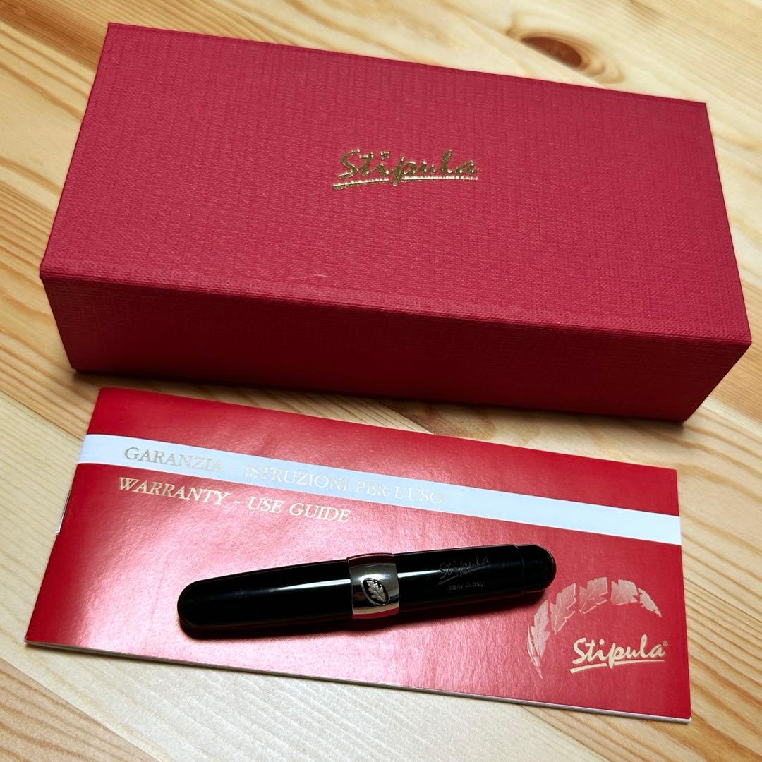 【未使用品】スティピュラ 万年筆 限定品 パッサポルト ブラックF（細字）