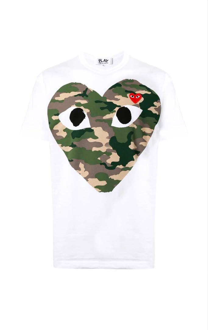PLAY カモフラージュハート Tシャツ Lサイズ