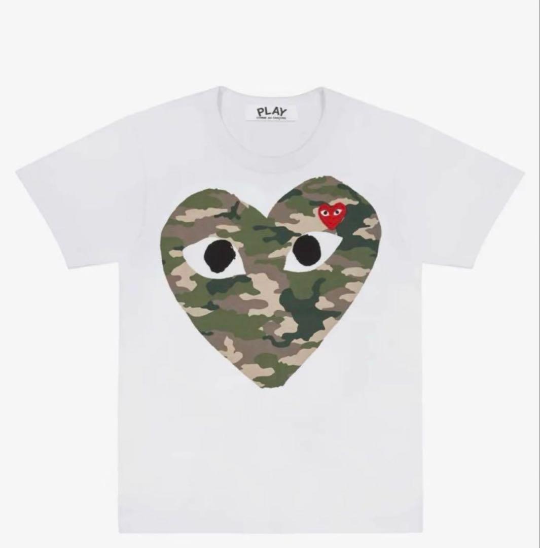 PLAY カモフラージュハート Tシャツ Lサイズ