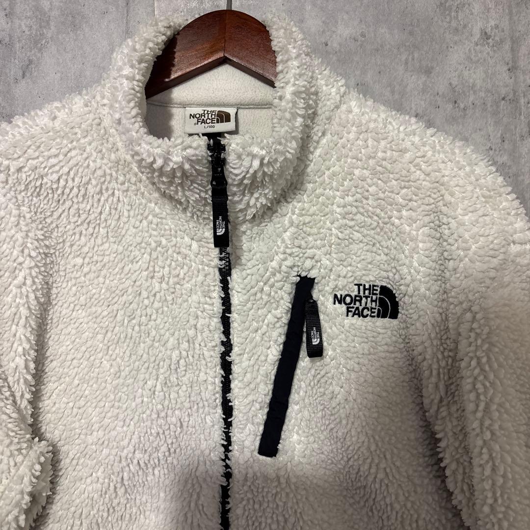 ノースフェイス　白色ボアジャケット　Lサイズ
