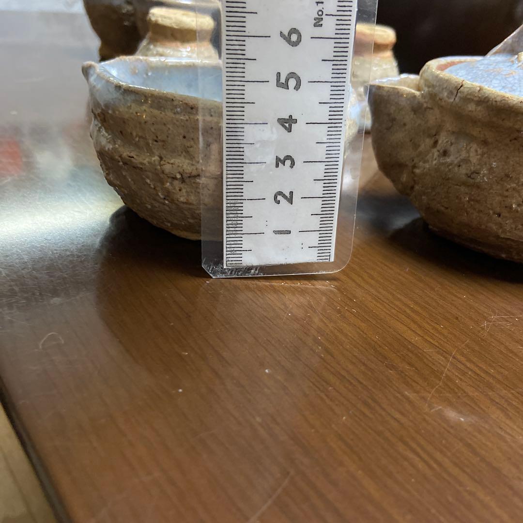 期間限定お値引き‼️烏城彫　茶櫃(ちゃびつ) 梅とザクロ　萩焼セット付き