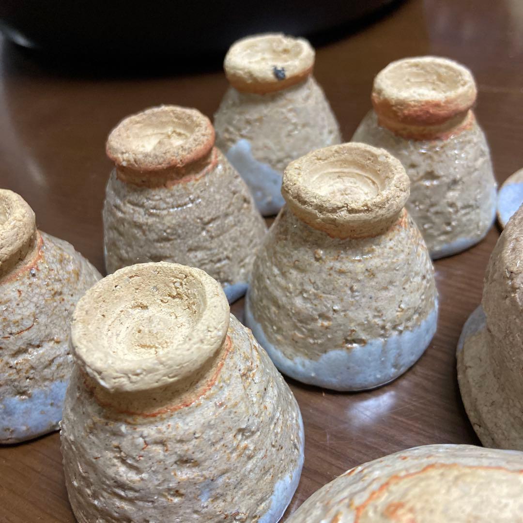 期間限定お値引き‼️烏城彫　茶櫃(ちゃびつ) 梅とザクロ　萩焼セット付き