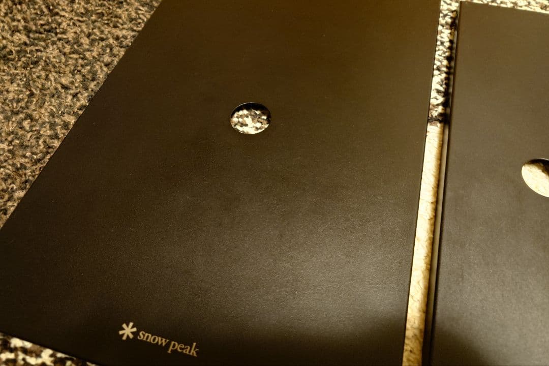 Q*郎様 スノーピーク ステンレストレー1ユニット×1ハーフユニット×2 ブラッ