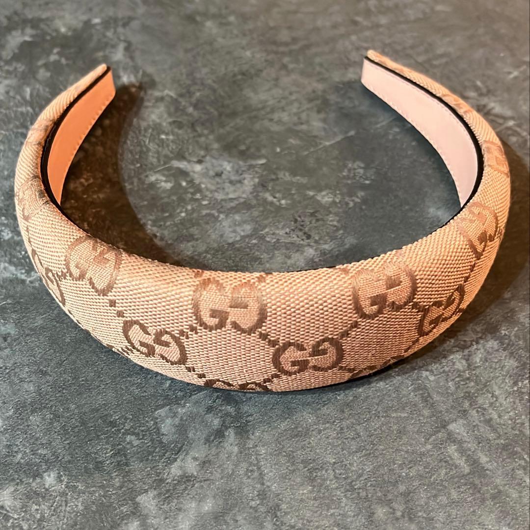 値下げ！！グッチGUCCI ピンクカチューシャ♡GGロゴ