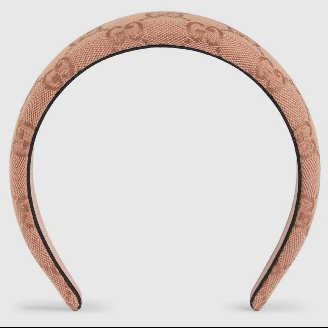 値下げ！！グッチGUCCI ピンクカチューシャ♡GGロゴ