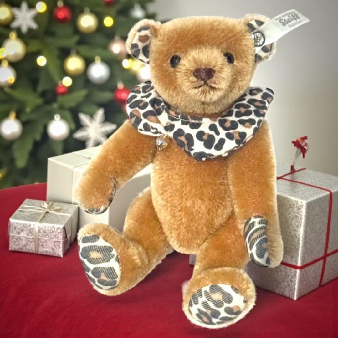 シュタイフ Steiff テディベア レオ 限定 スワロフスキー 美品 レア