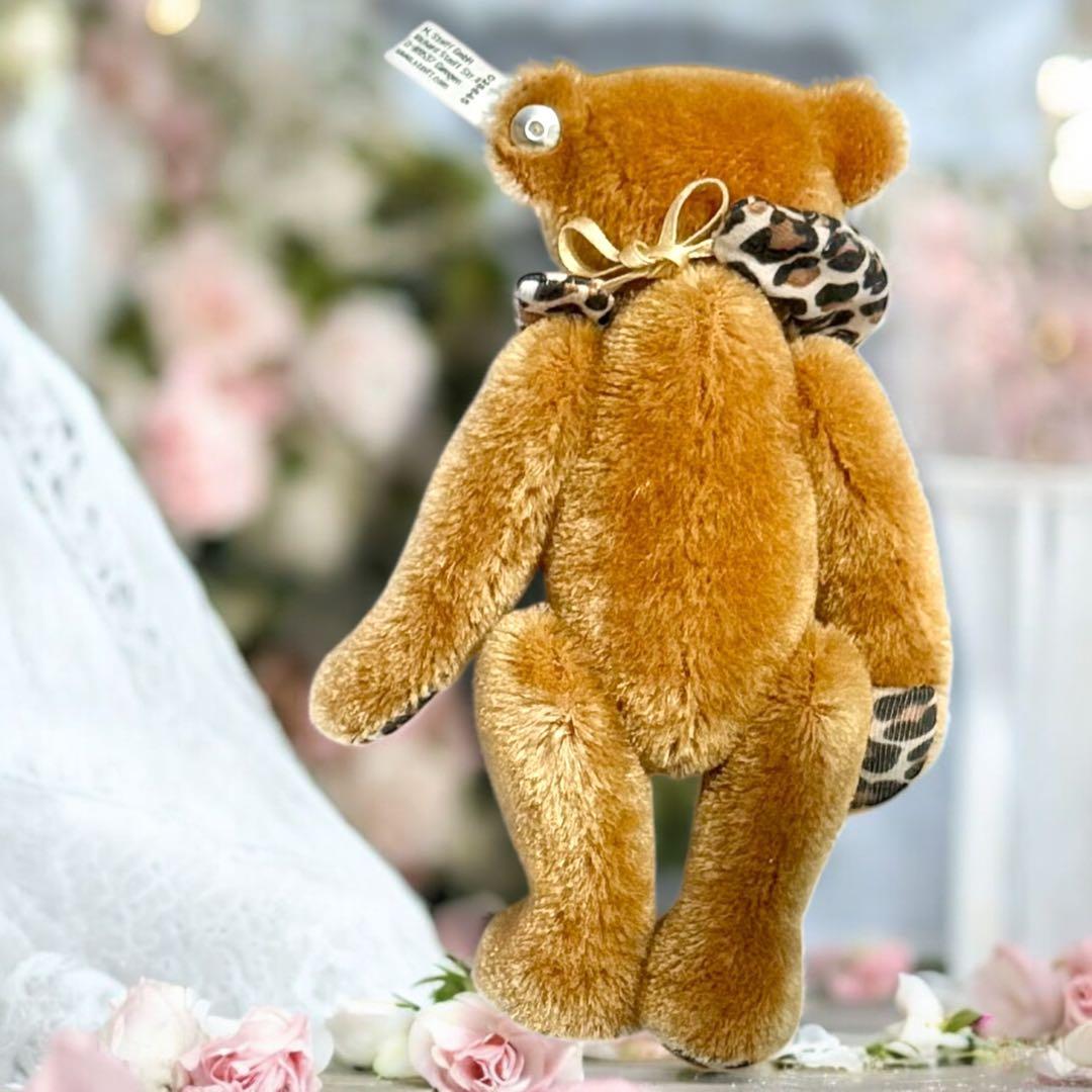 シュタイフ Steiff テディベア レオ 限定 スワロフスキー 美品 レア